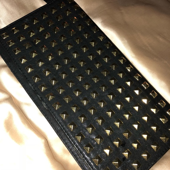Pyramid Studded Clutch Bag - Picture 3 of 7